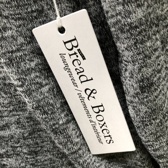 Bread & Boxers Long Sleeve Raglan T Shirt Mens L Gray Heather Crewneck Lounge - Picture 7 of 9